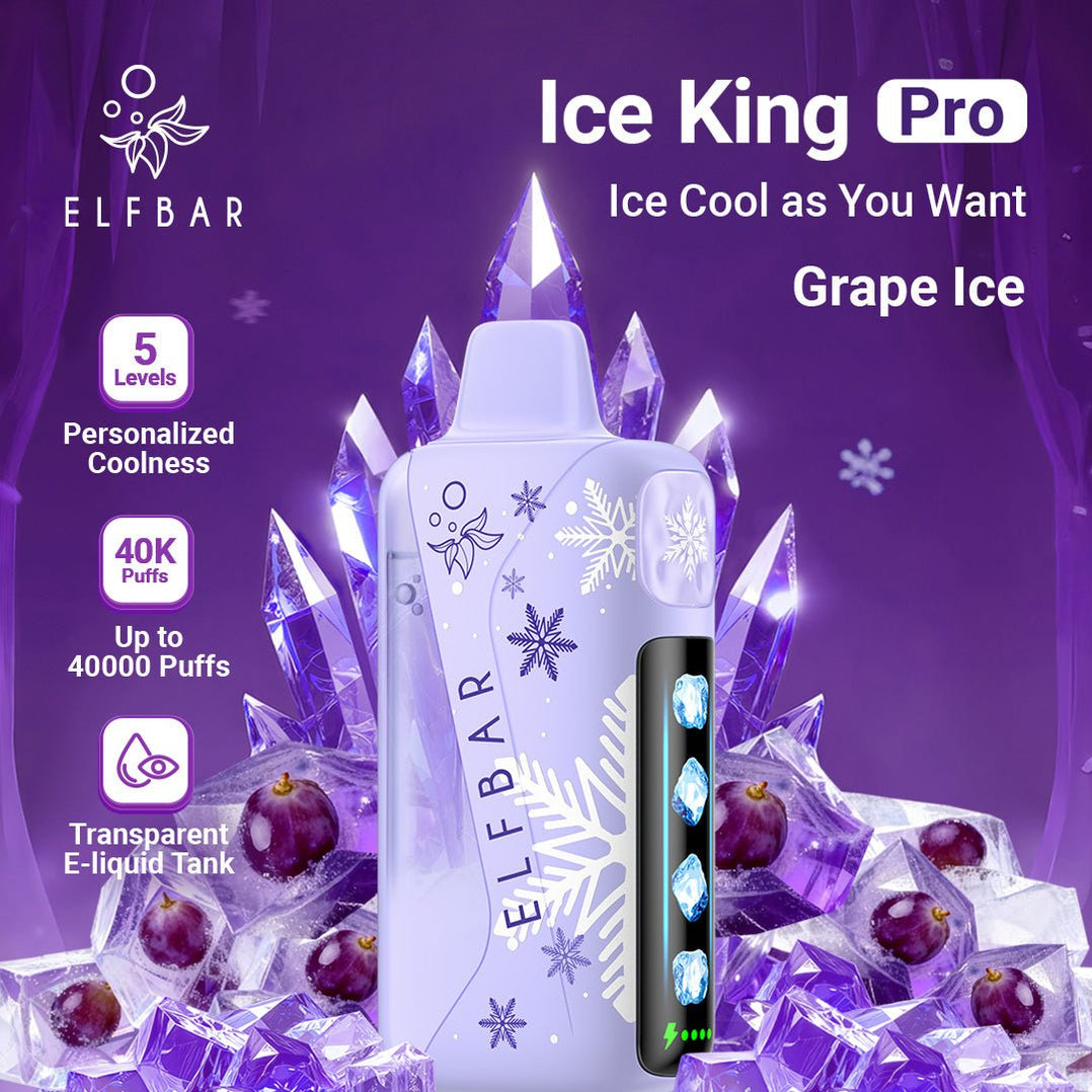 ELFBAR Ice King Pro 40000 Taro Ice Cream Vape Dubai UAE
