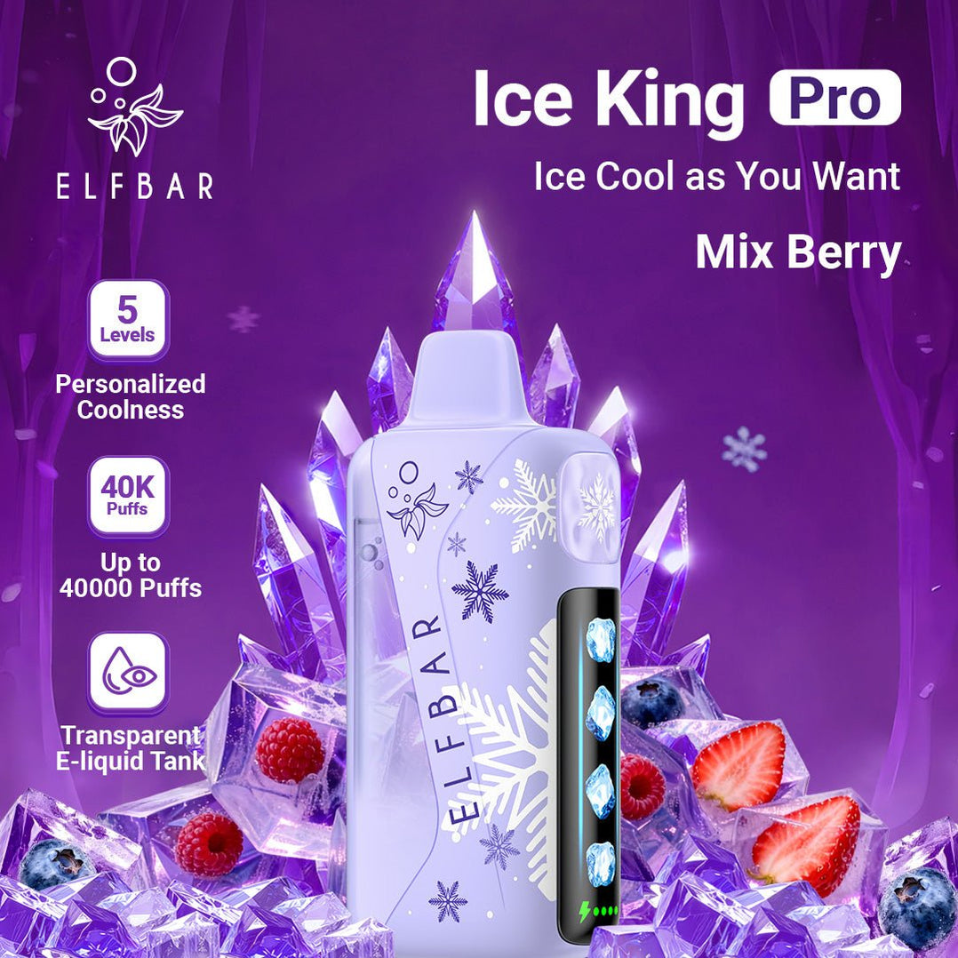 ELFBAR Ice King Pro 40000 Puffs Disposable Vape Dubai - 5 Level Ice Control UAE