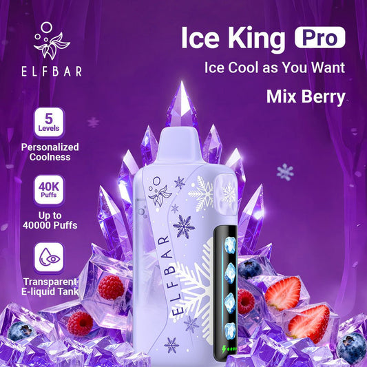 ELFBAR Ice King Pro 40000 Puffs Disposable Vape Dubai - 5 Level Ice Control UAE