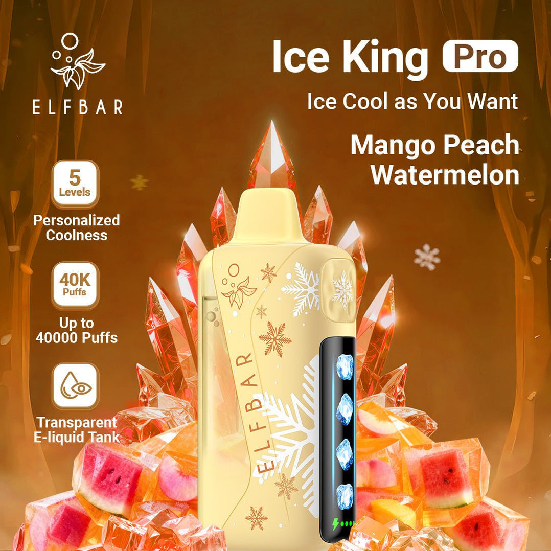 ELFBAR Ice King Pro 40K Peach Mango Vape UAE - 850mAh USB-C Rechargeable Dubai