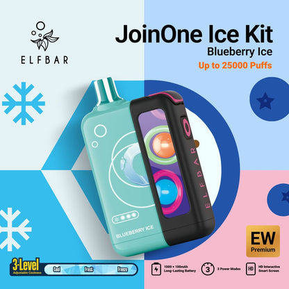ELFBAR JoinOne Ice Kit 25000 Watermelon Ice Vape Dubai - Dual Mesh Coil UAE