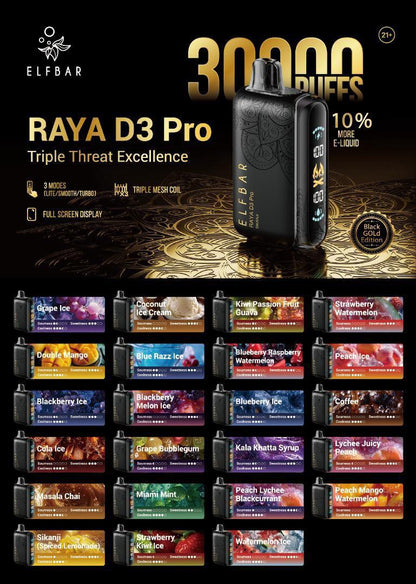raya d3 pro all flavors