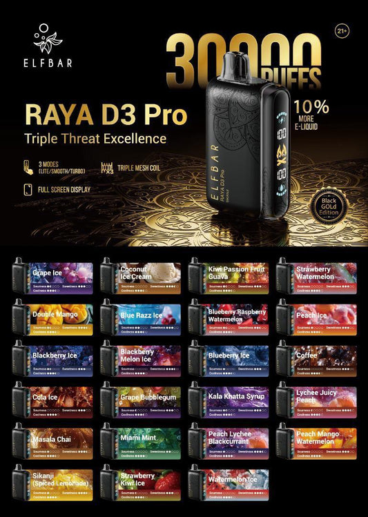 raya d3 pro all flavors