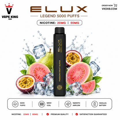 Elux Legend 5000 Puffs Watermelon Ice Disposable Vape Dubai UAE