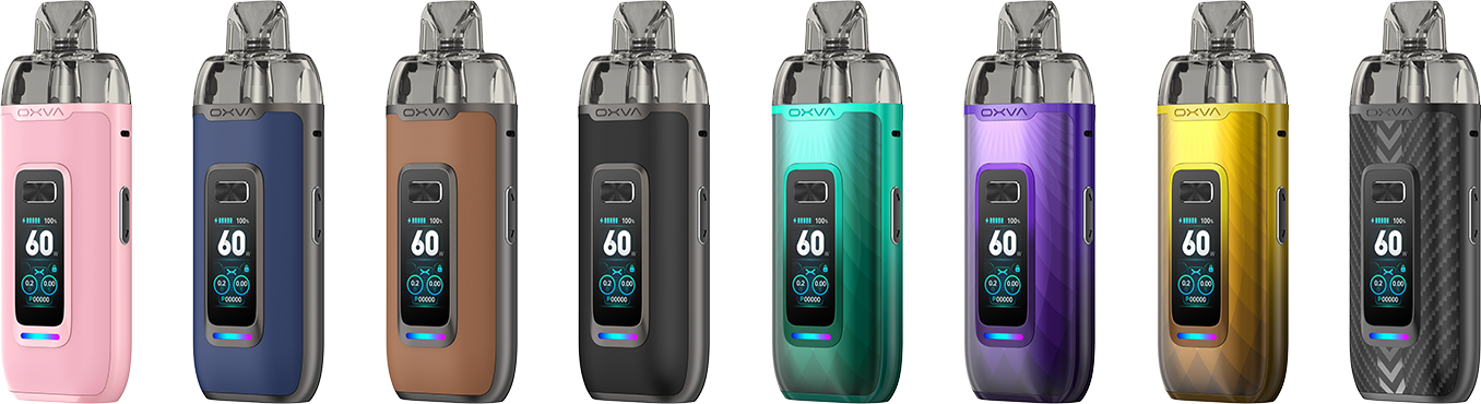 OXVA VPrime Pod Kit 60W RGB LED accent strip detail