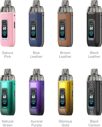 OXVA VPrime Pod Kit 60W all 5 leather carbon finishes UAE