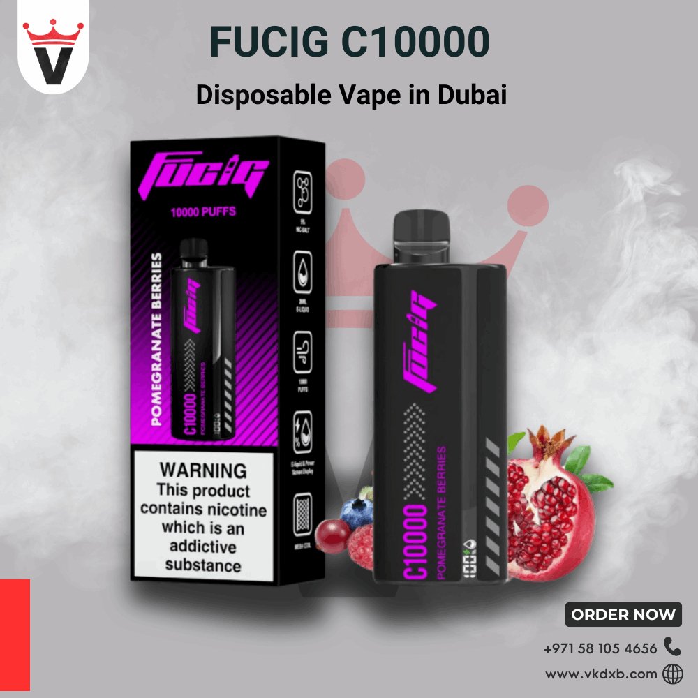 Fucig C10000 Disposable Vape in Dubai - Vape king dxbpeach ice