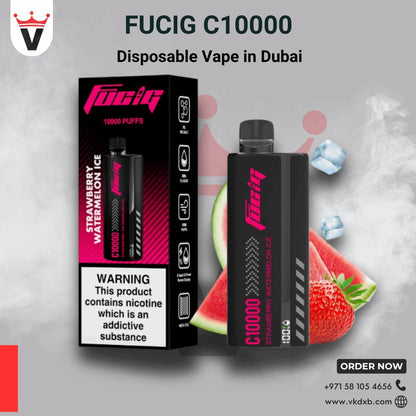 Fucig C10000 Disposable Vape in Dubai - Vape king dxbpeach ice