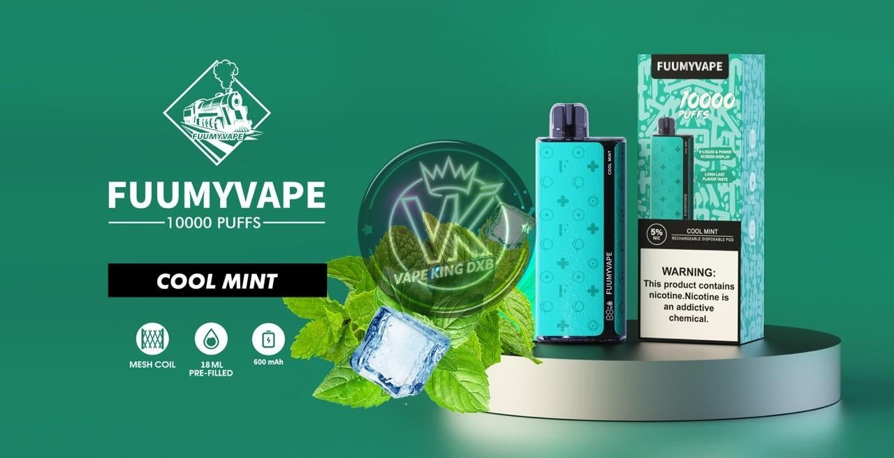 Fummy vape 10000 puff 5% rechargeable - disposable - Vape king dxbCool mint