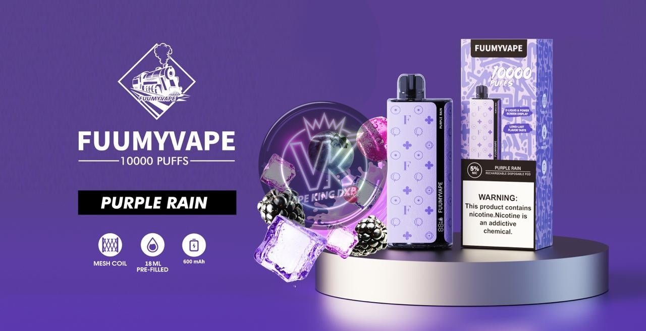 Fummy vape 10000 puff 5% rechargeable - disposable - Vape king dxbPurple rain