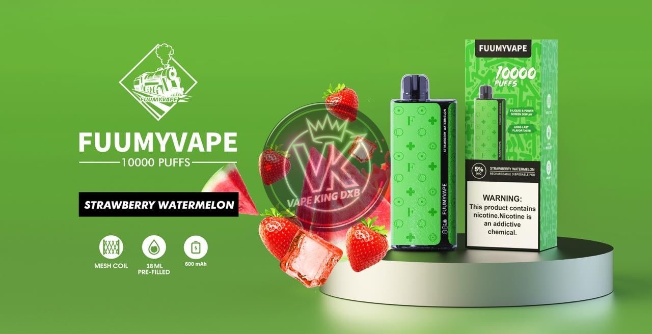 Fummy vape 10000 puff 5% rechargeable - disposable - Vape king dxbStrawberry watermelon