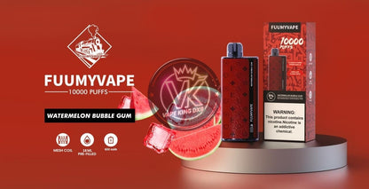 Fummy vape 10000 puff 5% rechargeable - disposable - Vape king dxbWatermelon bubblegum