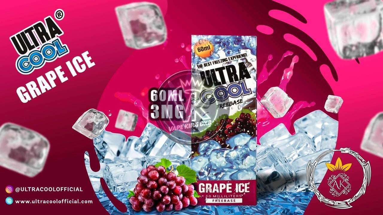 cool vape juice Ultracool 60ml 3mg Freebase E-Liquid