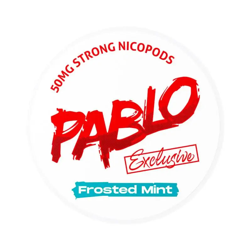 Pablo Exclusive Frosted Mint 50mg nicotine pouches – clean mint nicopods Dubai UAE
