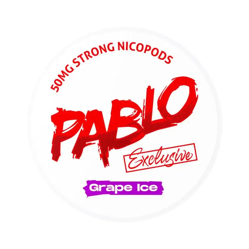 Pablo Exclusive Grape Ice 50mg nicotine pouches – fruit nicopods Dubai UAE