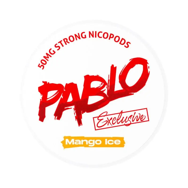 Pablo Exclusive Mango Ice 50mg nicotine pouches – tropical mango nicopods Dubai UAE