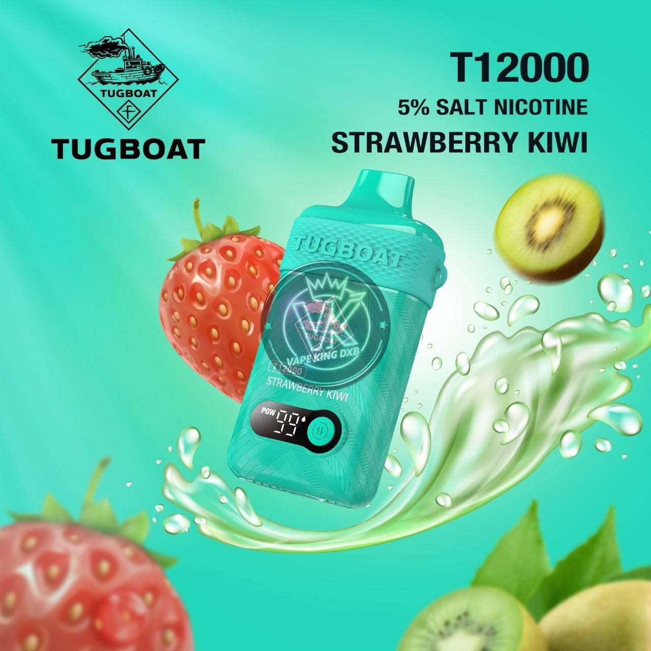 Tugboat T12000 RECHARGEABLE DISPOSABLE with Display