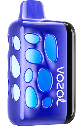 Blue VOZOl device with a transparent back on a white background vozol rave 40000 pufs vape king dubai